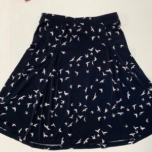 Navy blue skirt with brids